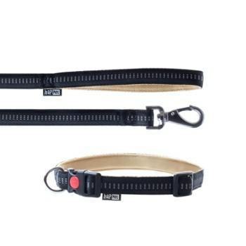 Smycz+obroża Soft Style Happet czarna L 2.0 cm Smycz+obroża Soft Style Happet czarna L 2.0 cm