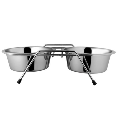 Stojak MM39 druciany + 2 miski 12cm Stojak MM39 druciany + 2 miski 12cm