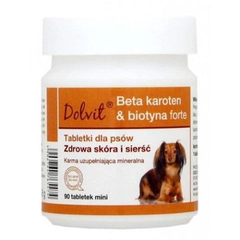 Dolfos Dolvit Beta Karoten & Biotyna Forte Mini 90 Tabletek Dolfos Dolvit Beta Karoten & Biotyna Forte Mini 90 Tabletek