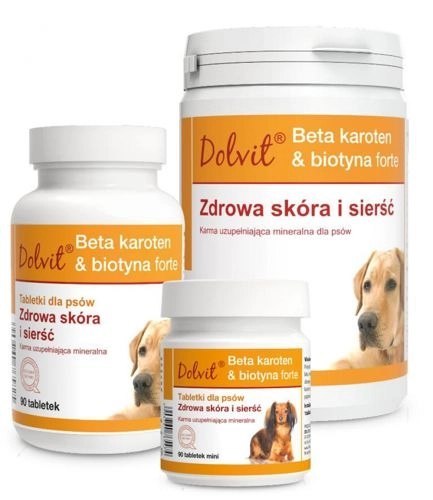 Dolfos Dolvit Beta Karoten & Biotyna Forte Mini 90 Tabletek Dolfos Dolvit Beta Karoten & Biotyna Forte Mini 90 Tabletek