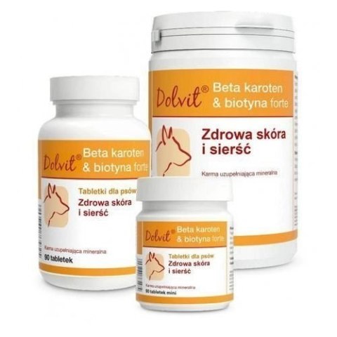 Dolfos Dolvit Beta Karoten & Biotyna Forte Mini 90 Tabletek Dolfos Dolvit Beta Karoten & Biotyna Forte Mini 90 Tabletek