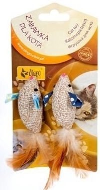 Dingo Zabawka Dla Kota Myszki Organic 2 Sztuki Dingo Zabawka Dla Kota Myszki Organic 2 Sztuki