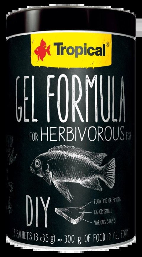 Tropical Gel Formula For Herbivorous Fish 1000ml Tropical Gel Formula For Herbivorous Fish 1000ml