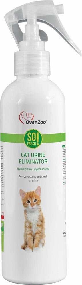 OVER ZOO So Fresh! Cat Urine Eliminator Usuwa Plamy I Zapach Moczu 250ml OVER ZOO So Fresh! Cat Urine Eliminator Usuwa Plamy I Zapach Moczu 250ml