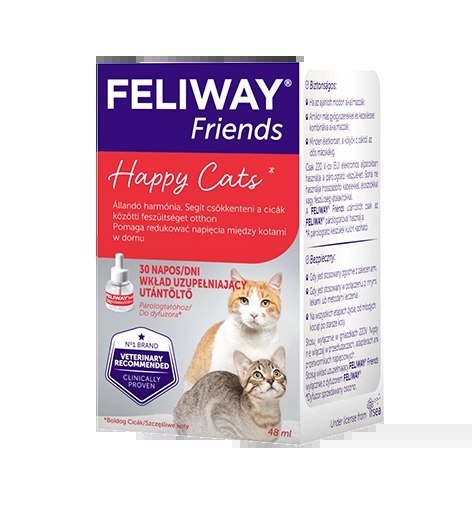 Ceva Animal Health Polska Sp. Z O.o Feliway Friends Wkład Dyfuzora 48ml Ceva Animal Health Polska Sp. Z O.o Feliway Friends Wkład Dyfuzora 48ml