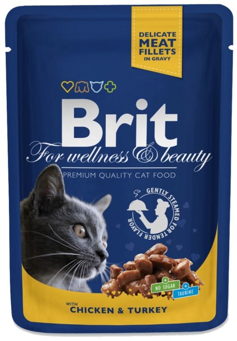 Brit Premium Cat Dla Dorosłych Kotów Z Kurczakiem I Indykiem 100g Brit Premium Cat Dla Dorosłych Kotów Z Kurczakiem I Indykiem 100g