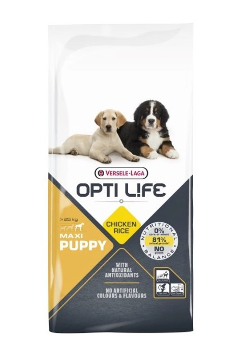 Versele-Laga Opti Life Puppy Maxi Z Kurczakiem 12,5kg Versele-Laga Opti Life Puppy Maxi Z Kurczakiem 12,5kg