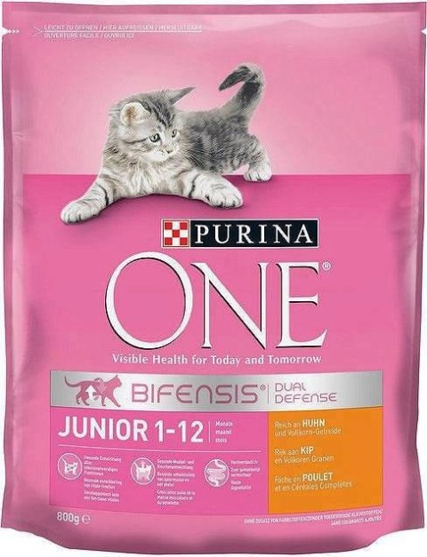 Purina One Junior Karma Z Kurczakiem Dla Kociąt 800g Purina One Junior Karma Z Kurczakiem Dla Kociąt 800g