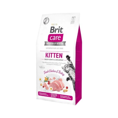 Brit Care Cat Grain-Free Kitten Healthy Growth & Development Z Kurczakiem I Indykiem 7kg Brit Care Cat Grain-Free Kitten Healthy Growth & Development Z Kurczakiem I Indykiem 7kg