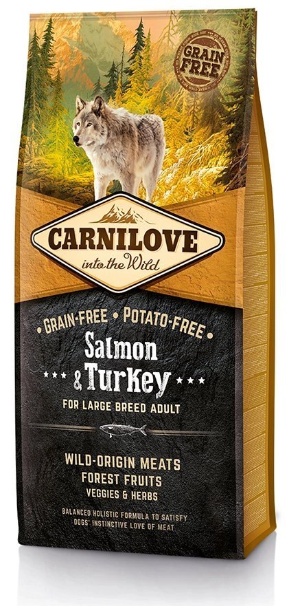Carnilove Salmon & Turkey For Large Breed Adult 12kg Carnilove Salmon & Turkey For Large Breed Adult 12kg