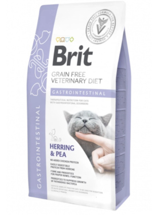 Brit Grain Free Veterinary Diet Cat Gastrointestinal Śledź Z Groszkiem 5kg