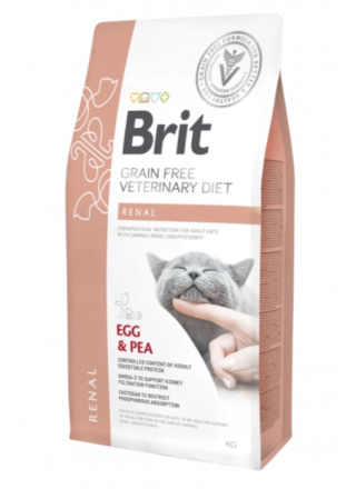 Brit Grain Free Veterinary Diet Cat Renal Jajko Z Groszkiem 5kg