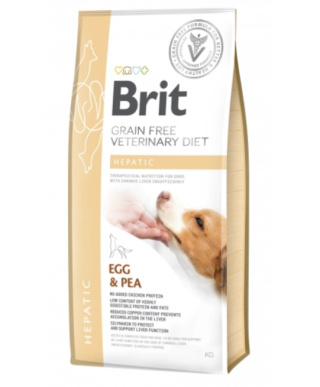 Brit Grain Free Veterinary Diet Dog Hepatic Jajko Z Groszkiem 2kg
