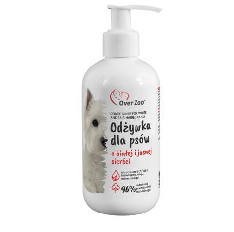OVER ZOO Odżywka Dla Psa Do Białej I Jasnej Sierści 240ml OVER ZOO Odżywka Dla Psa Do Białej I Jasnej Sierści 240ml