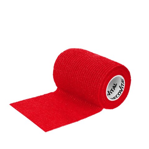 Bandaż kohezyjny 7,5 cm x 4,5m czerwony Bandaż kohezyjny 7,5 cm x 4,5m czerwony